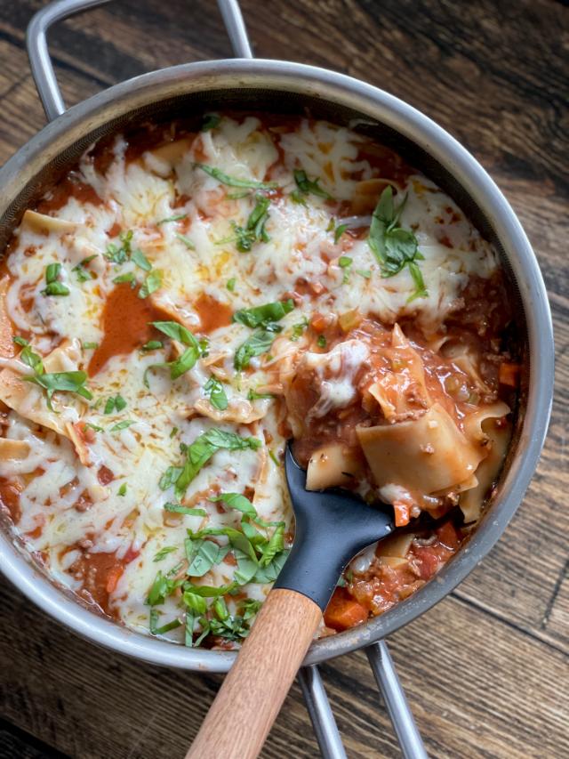 One pan lasagne