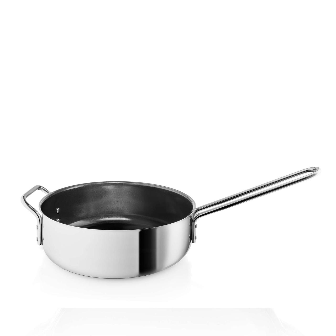 Stainless Steel Sautépanne 24 cm keramiske Slip-Let® belegget
