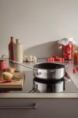Stainless Steel Sautépanne 24 cm keramiske Slip-Let® belegget
