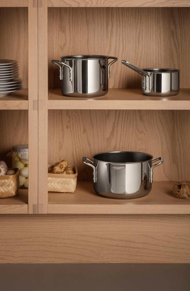 Stainless steel grytesett - 3 deler - keramisk Slip-Let®