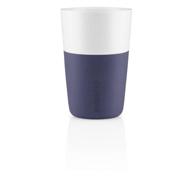 Cafe Latte-krus - 2 stk - Violet blue